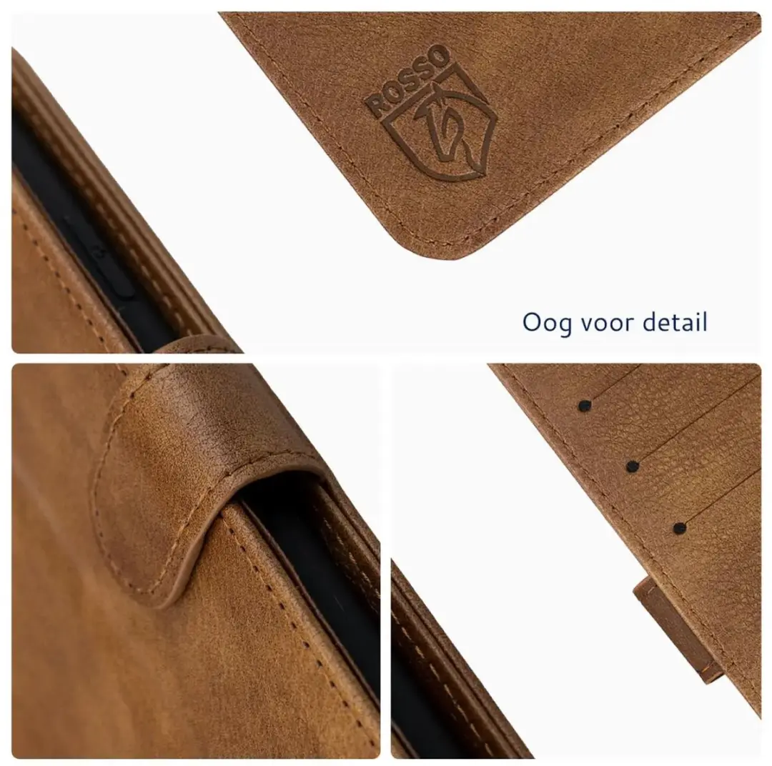 Rosso Element Wallet Book Case Nothing Phone (4a) Pro - 3 Pasjes - Bruin
