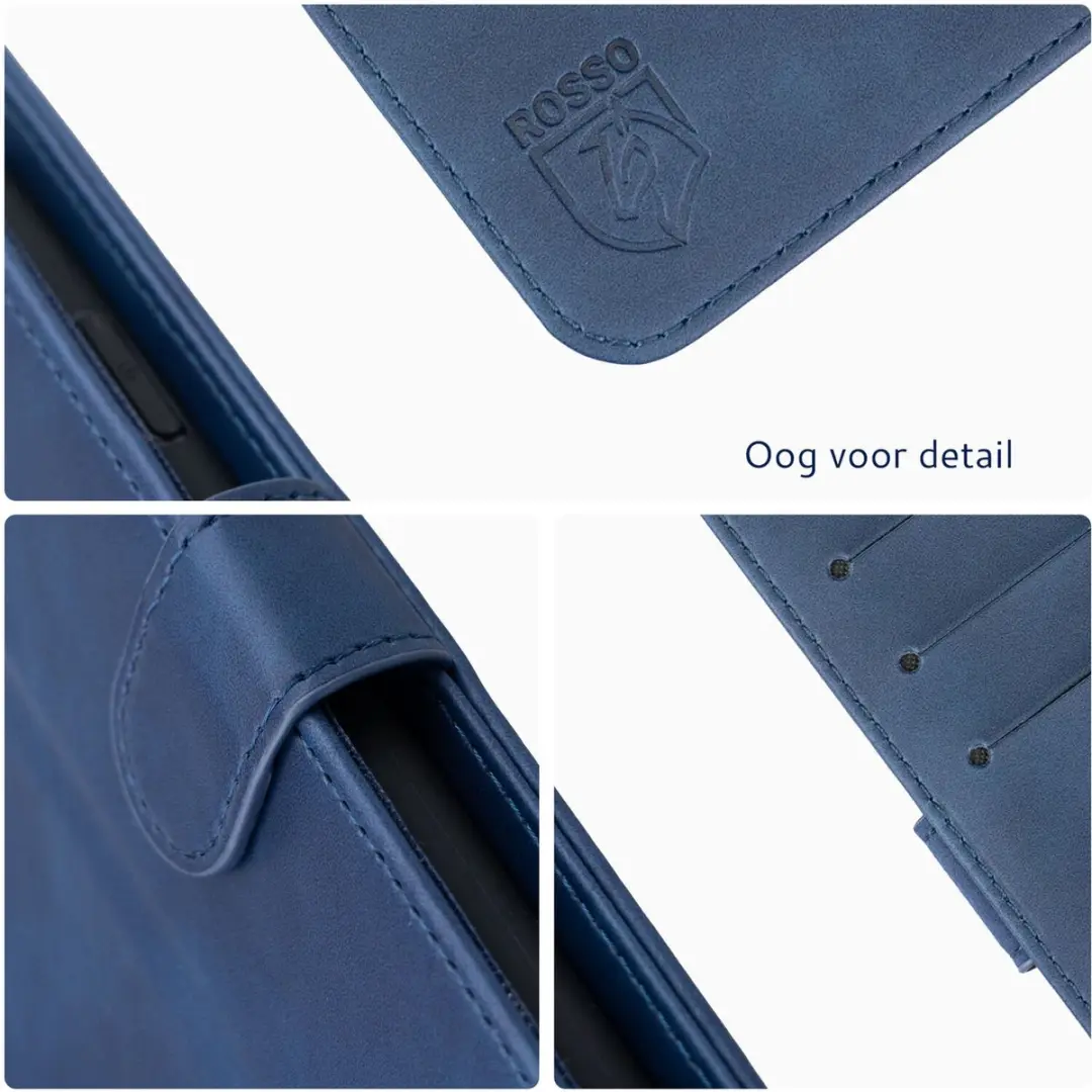 Rosso Element Wallet Book Case Google Pixel 10a - 3 Pasjes - Blauw