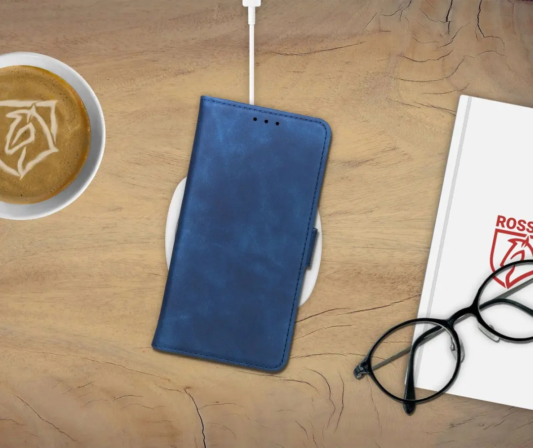 Rosso Element Wallet Book Case Google Pixel 10a - 3 Pasjes - Blauw