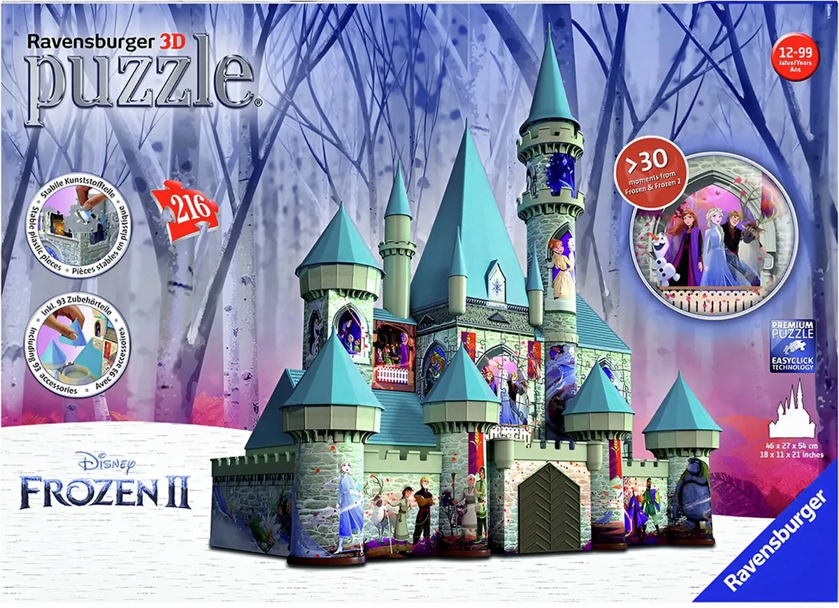 Ravensburger Disney Frozen 2 Kasteel 3D Puzzel 216 Stuks