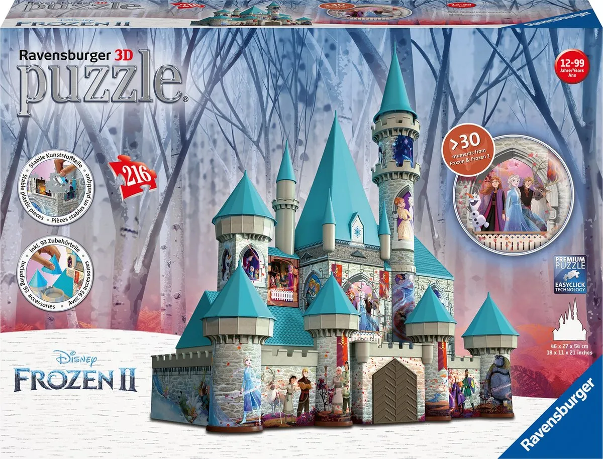 Ravensburger Disney Frozen 2 Kasteel 3D Puzzel 216 Stuks