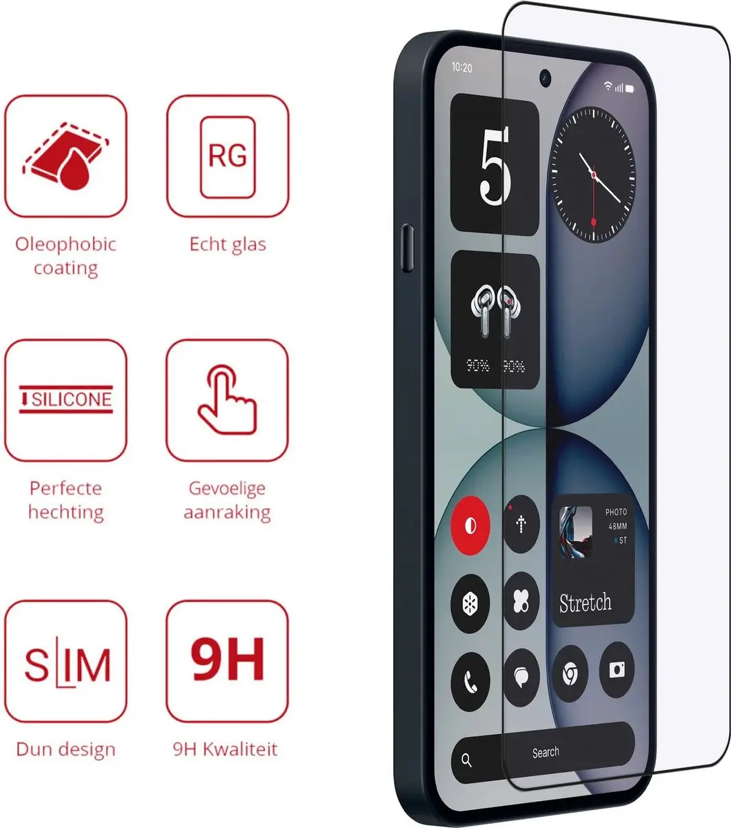 Rosso Screen Protector Nothing Phone (2a) - 9H Tempered Glass