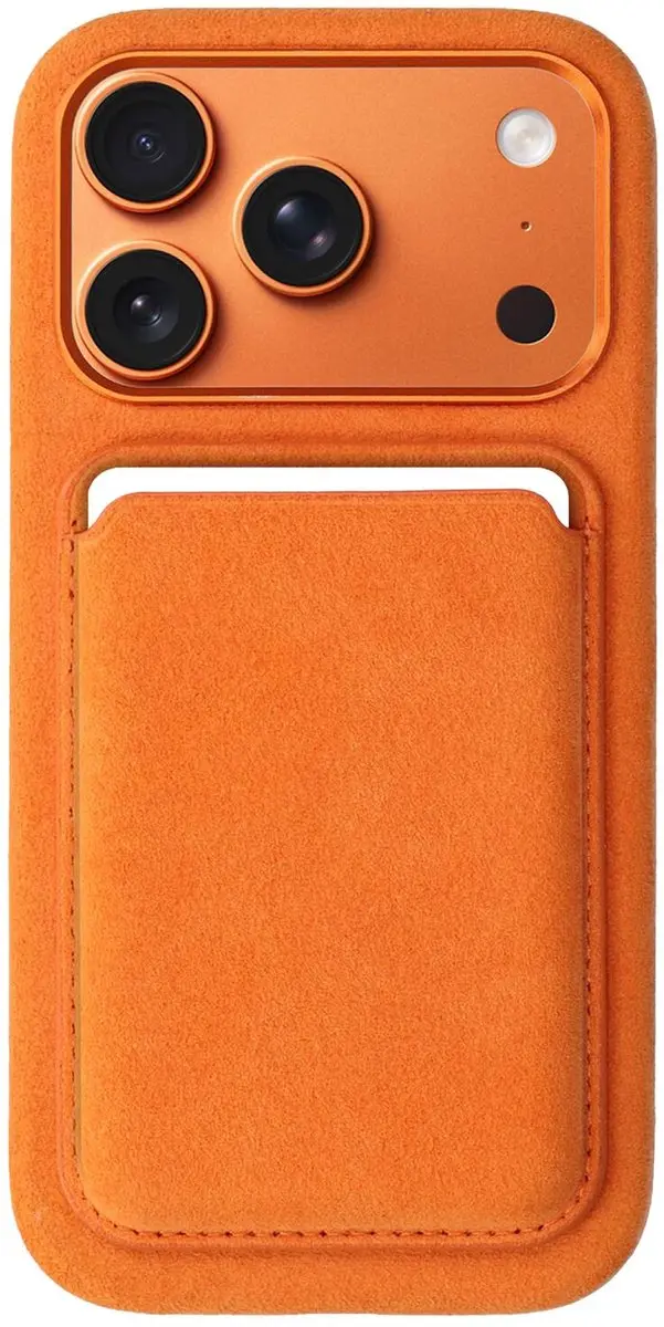 Rosso Avanti Hoesje Geschikt voor Apple iPhone 17 Pro met Magnetische Kaarthoude