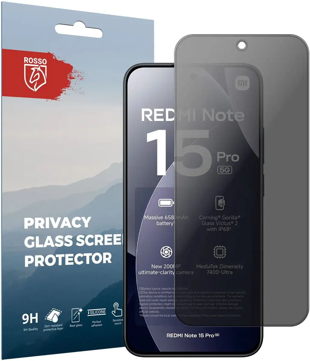 Rosso Privacy Screen Protector Xiaomi Redmi Note 15 Pro 5G