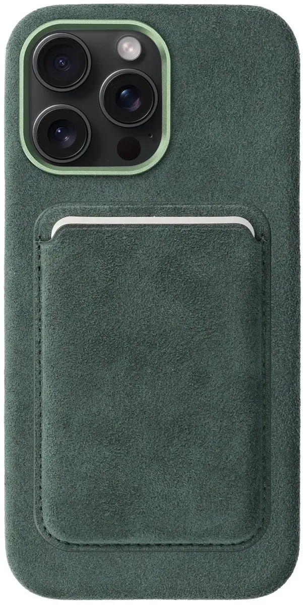 Rosso Avanti Hoesje Geschikt voor Apple iPhone 15 Pro Max met Magnetische Kaarth