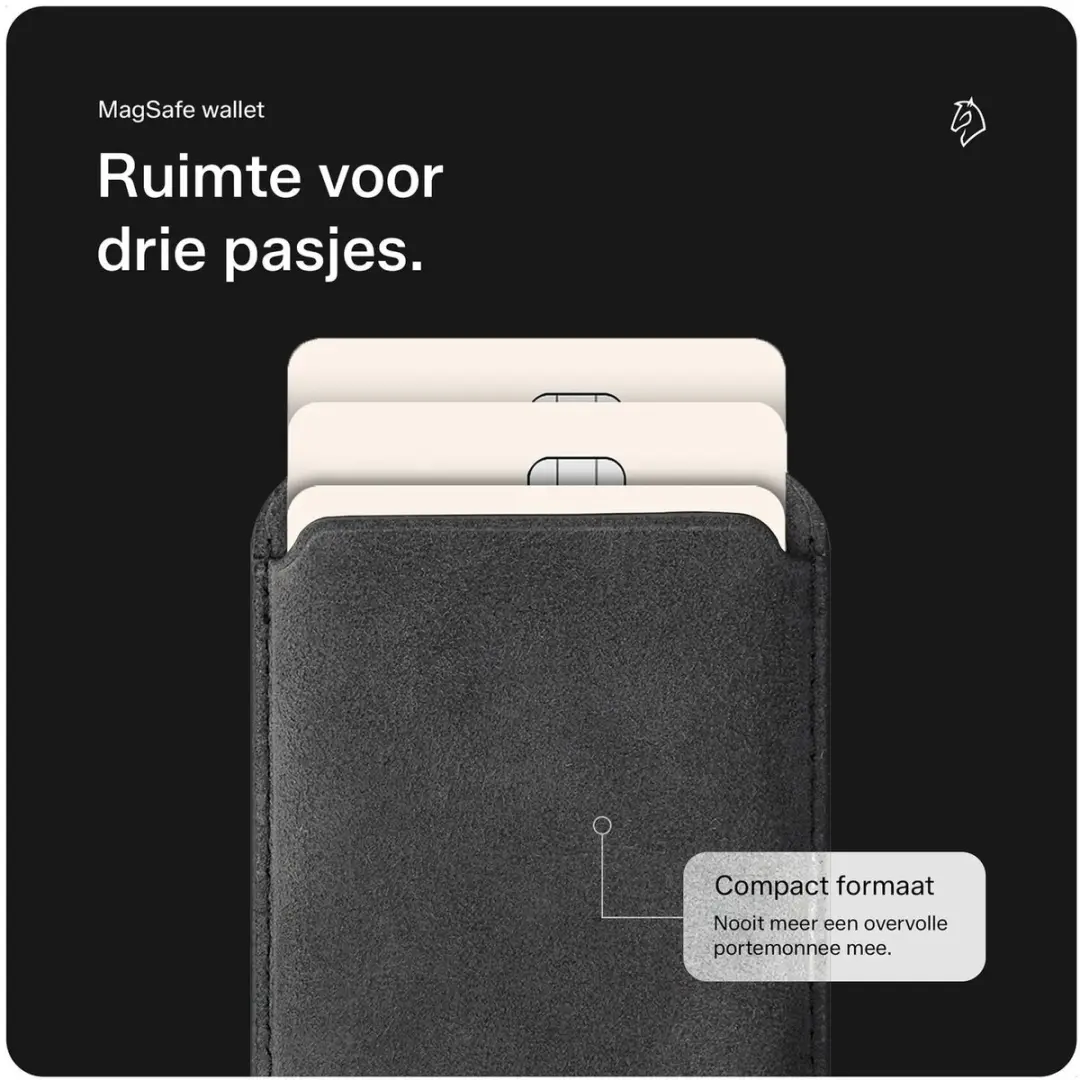 Rosso Avanti iPhone 17 Hoesje - Grijs - 3 Pasjes