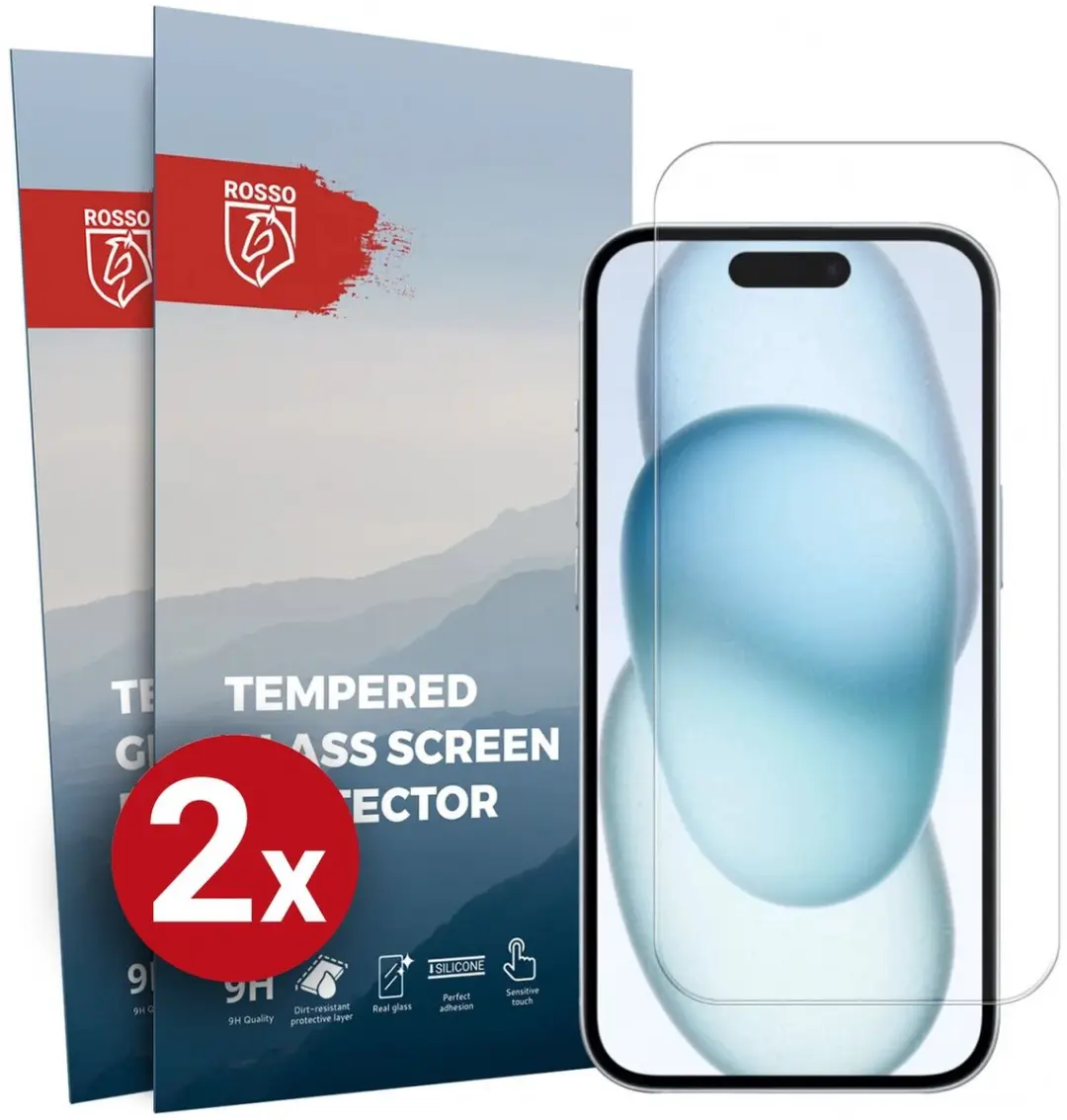 Rosso iPhone 15 Schermbeschermer 9H
