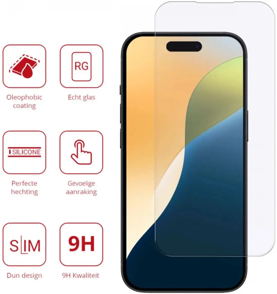 Rosso Screen Protector iPhone 16 Pro Max 9H - 2 Stuks