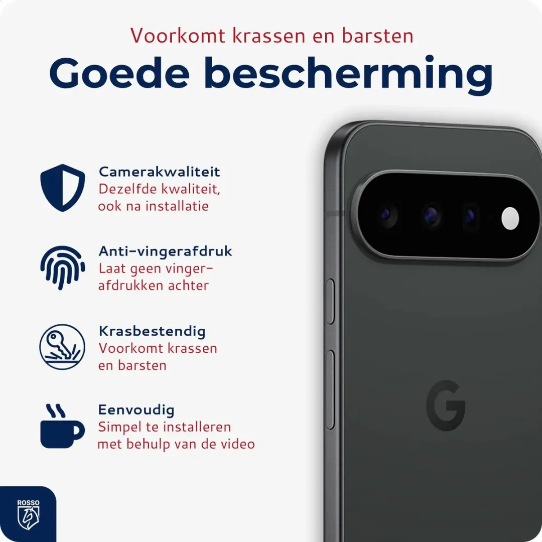 Rosso Camera Protector Google Pixel 11 Pro - Ultra Dun Glas - Transparant