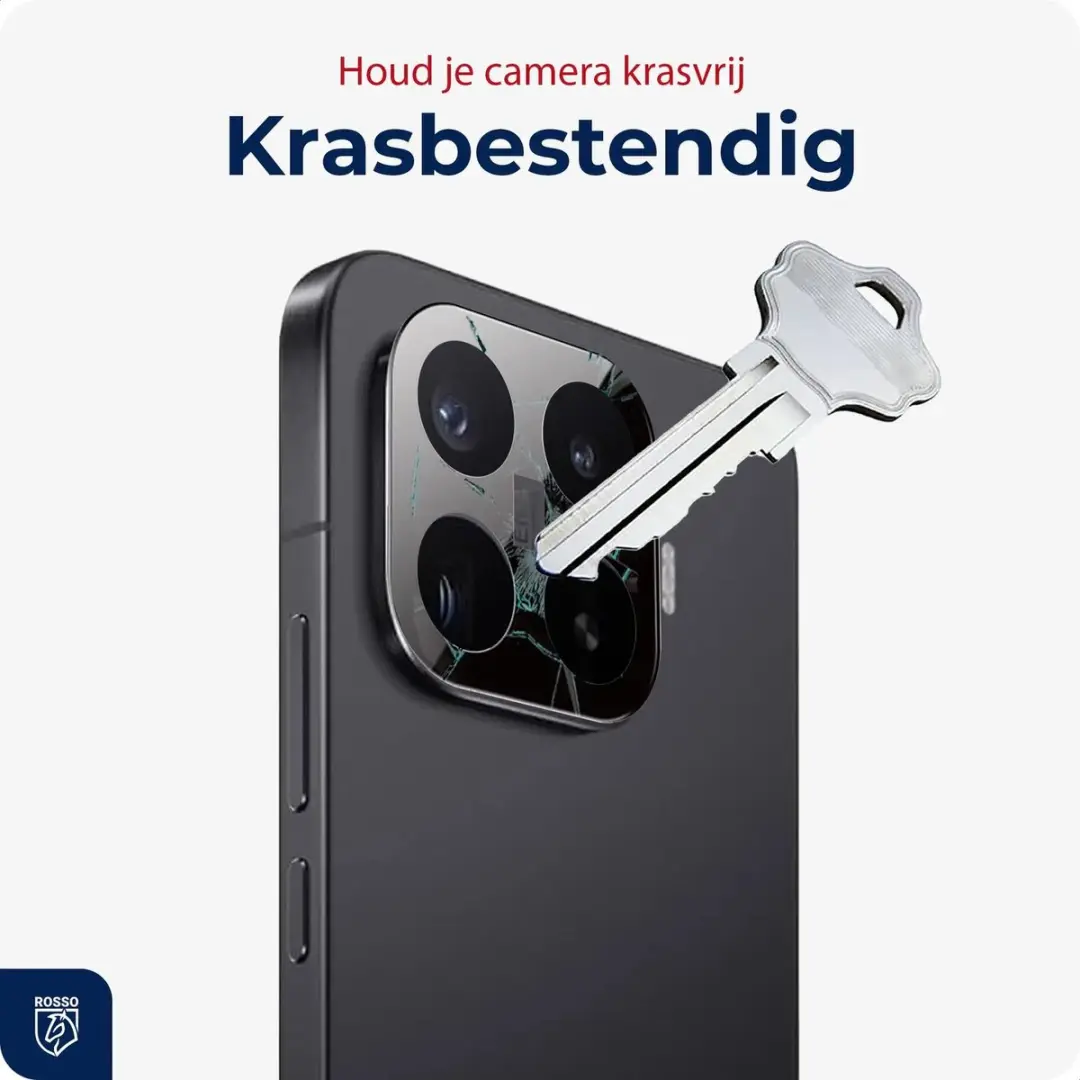 Rosso Camera Protector Xiaomi 17T Pro - Ultra Dun Glas - Zwart