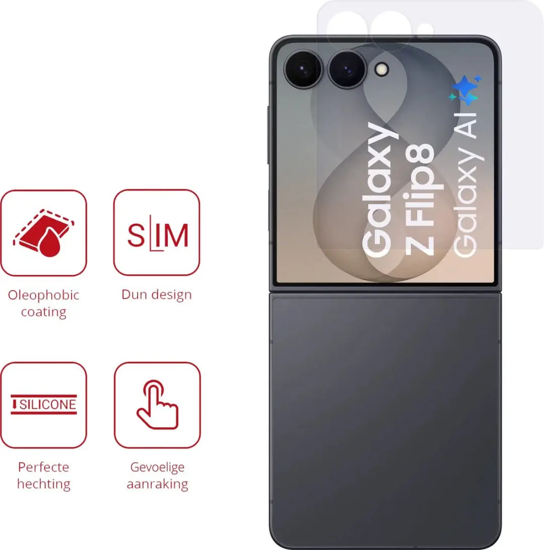 Rosso Screen Protector Samsung Galaxy Z Flip8 - 2 Stuks