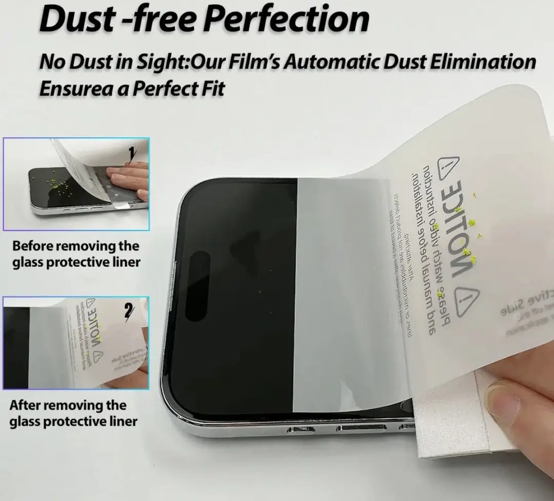 Whitestone iPhone 15 Pro UV-Licht Screen Protector - 2 Stuks