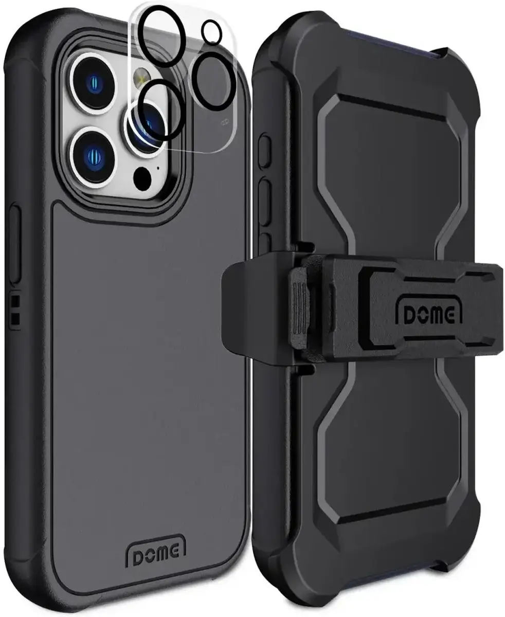 Whitestone Aegis Hoesje Geschikt voor Apple iPhone 15 Pro Full Protect Cover Zwa