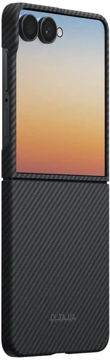 Pitaka Edge Case Samsung Galaxy Z Flip8 FBFLIP8 - MagSafe - Aramidevezel - Black Grey