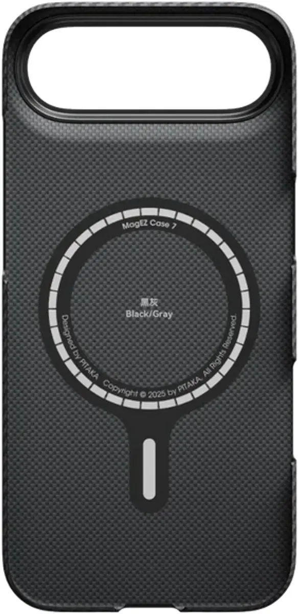Pitaka Ultra Slim Hoesje iPhone Air KI1701BA - MagSafe - Aramidevezel - Zwart