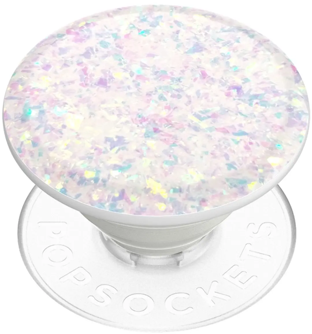 PopSockets PopTop Iridescent Confetti White