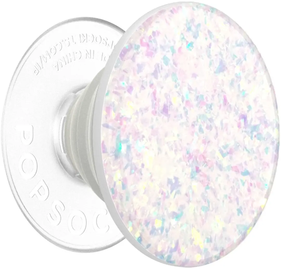 PopSockets PopTop Iridescent Confetti White - Telefoonbutton