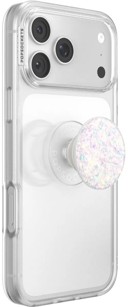 PopSockets PopTop Iridescent Confetti White - Telefoonbutton