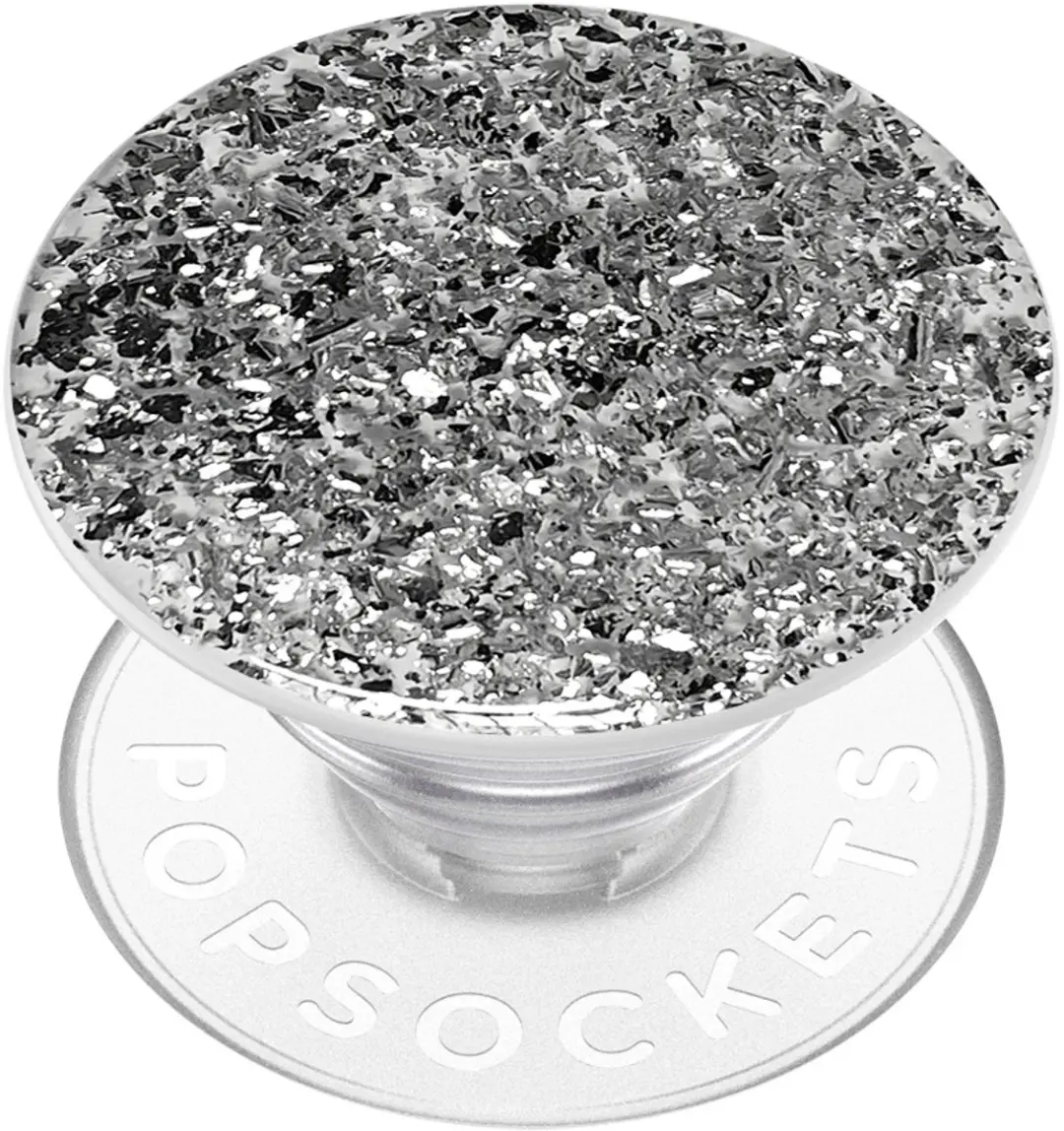 PopSockets PopTop Confetti Foil Silver