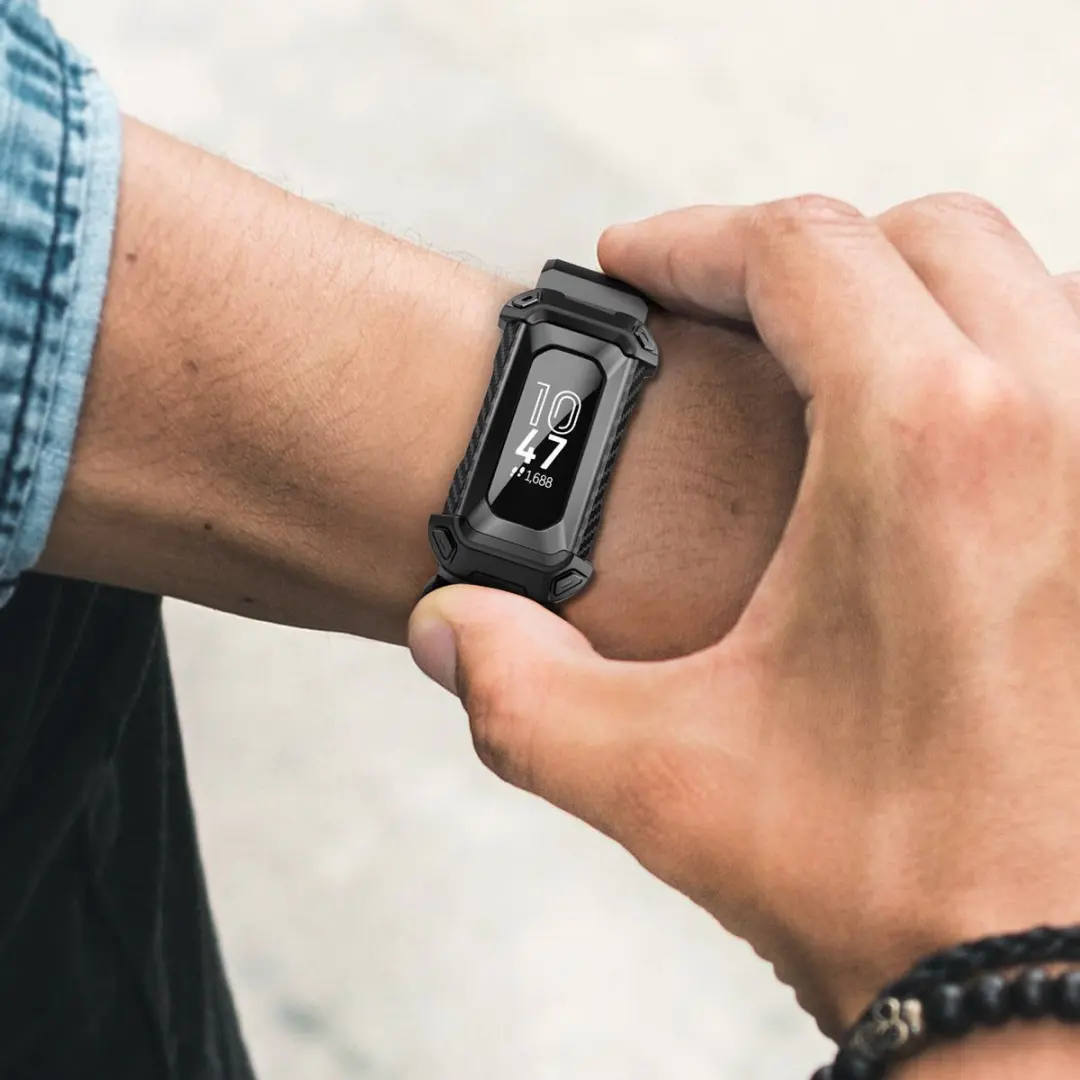 Supcase UB Pro Fitbit Inspire 2 Hoesje - Zwart