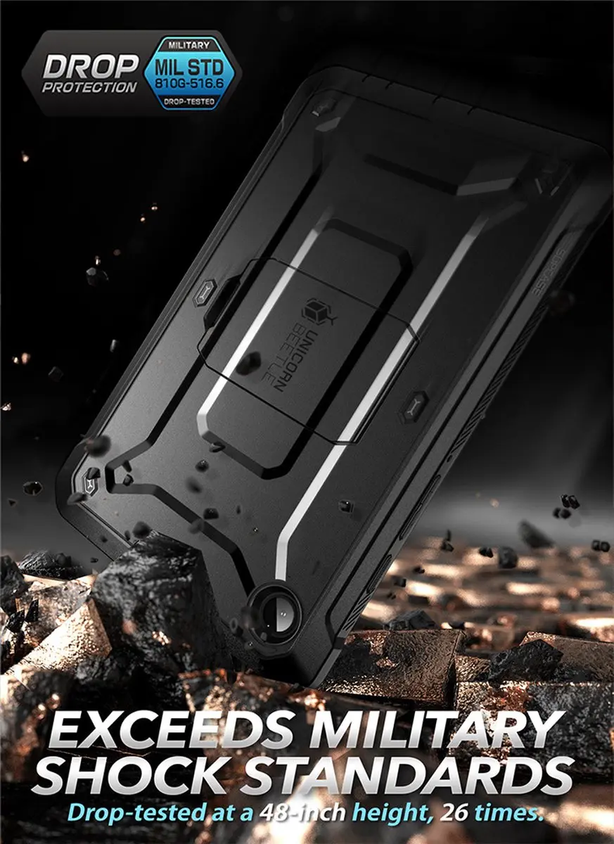 Supcase Unicorn Beetle Pro 843439138506 Tablethoes - Samsung Galaxy Tab A9 - Zwart