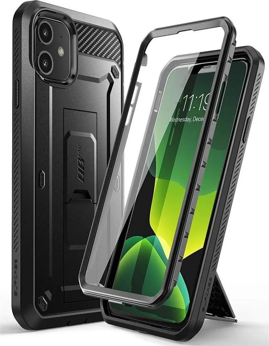 Supcase Unicorn Beetle PC en TPU carbonvezels hoesje voor iPhone 11