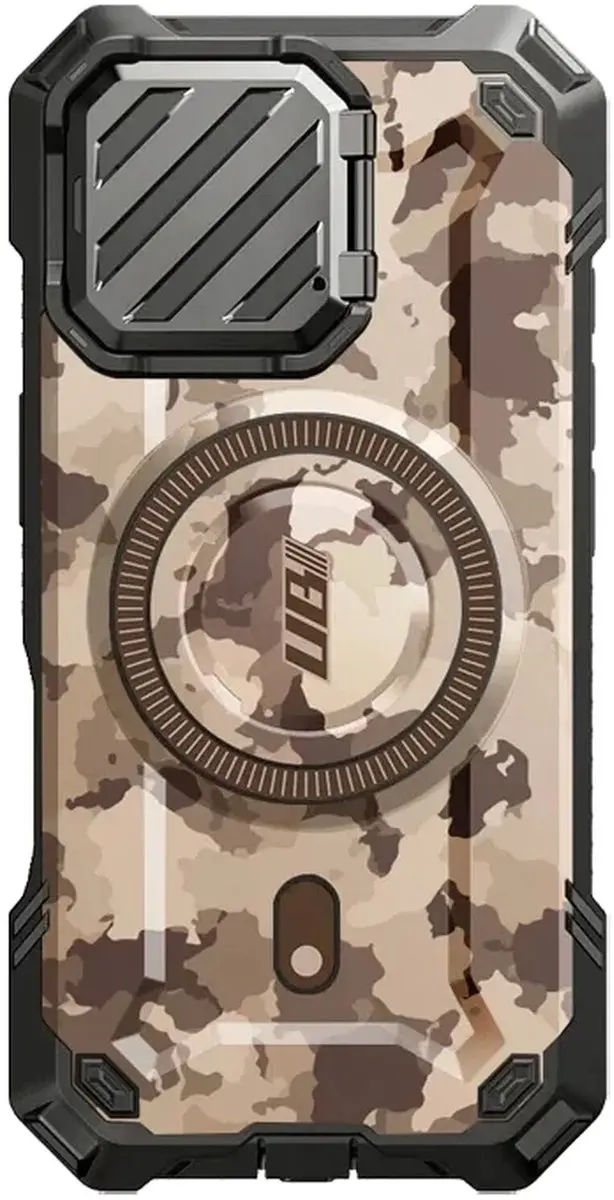 Supcase UB Pro MagXT Hoesje iPhone 16 Pro Max - Camo Bruin