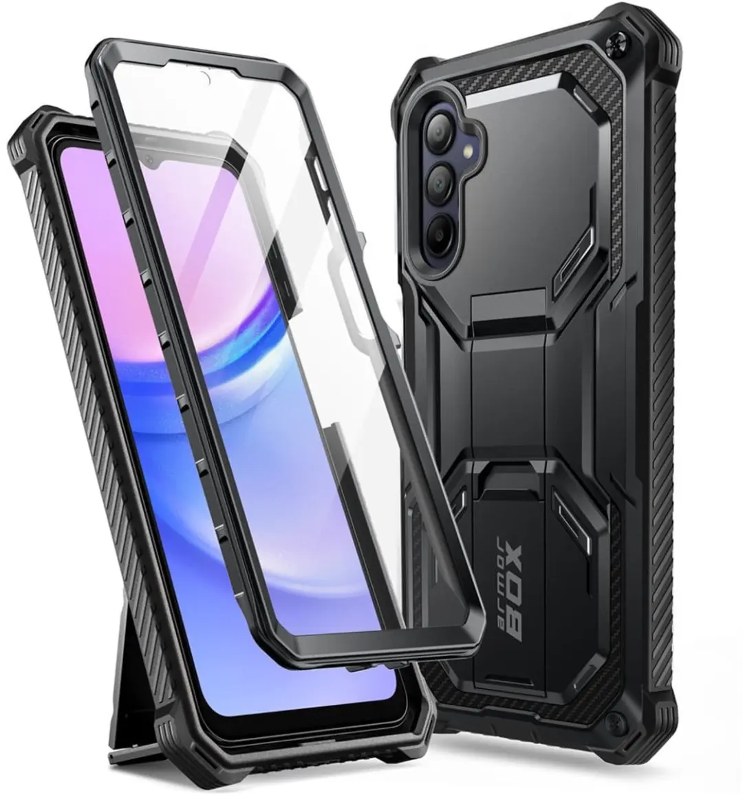 Armorbox hoesje met screenprotector geschikt voor Samsung Galaxy A16
