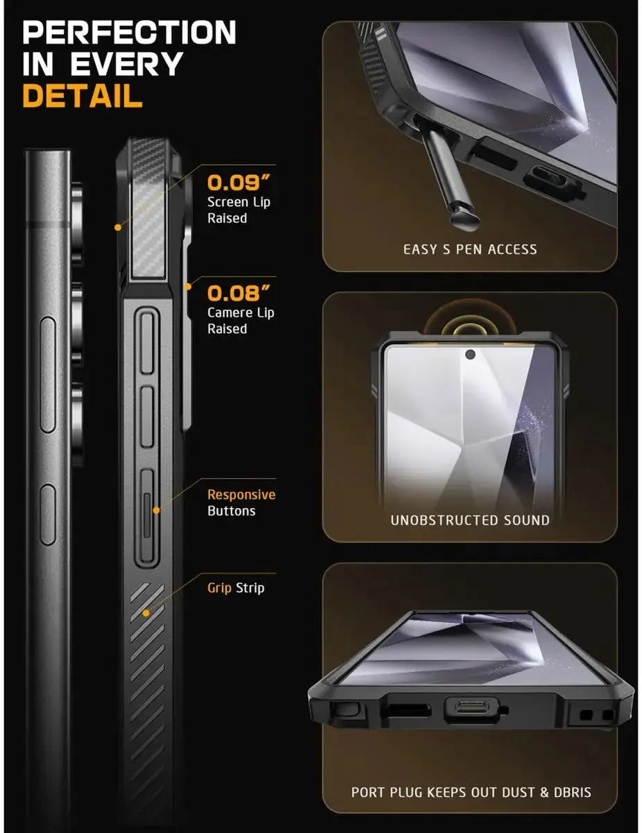 Supcase UB Pro Hoesje 13186 - Samsung Galaxy S25 - Zwart