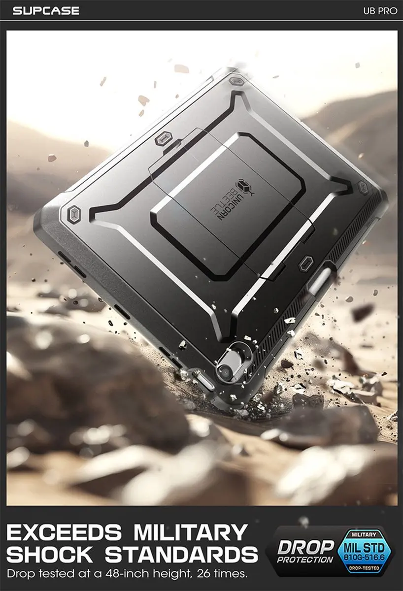 Supcase 11879 Hoes met Screen Protector - iPad Air 11" Zwart