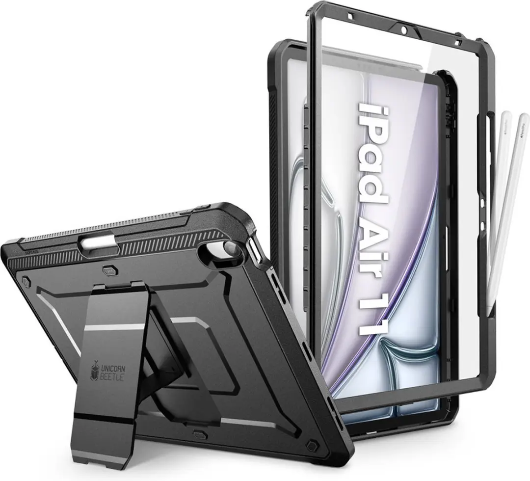 Supcase 11879 Hoes met Screen Protector - iPad Air 11" Zwart