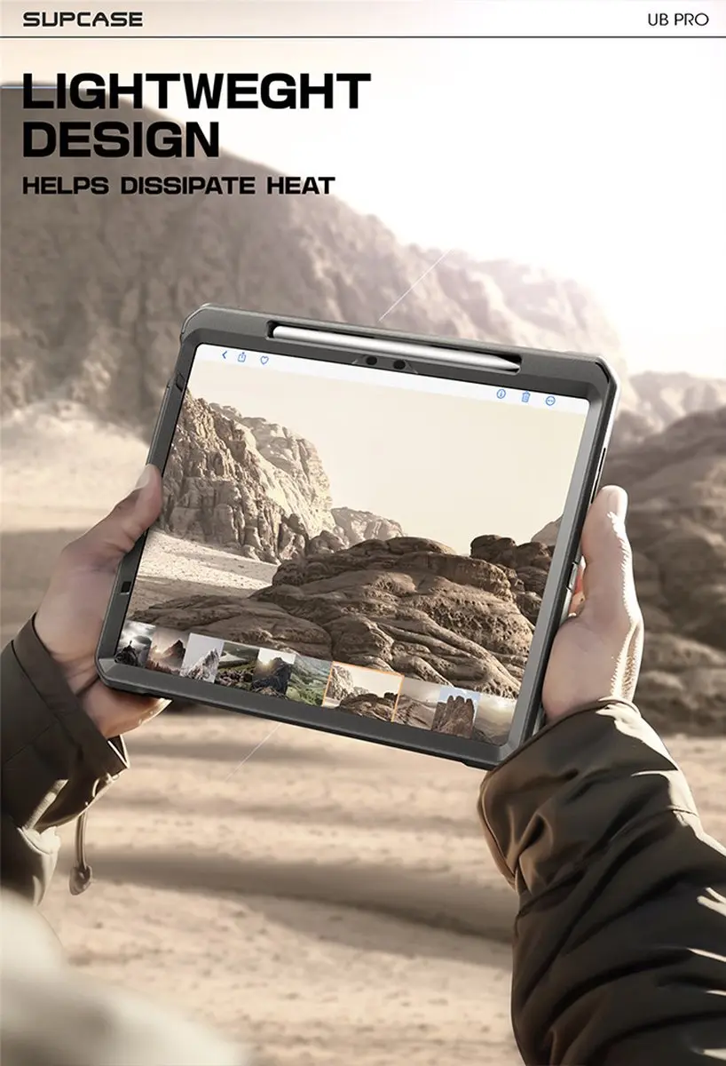 Supcase 11879 Hoes met Screen Protector - iPad Air 11" Zwart