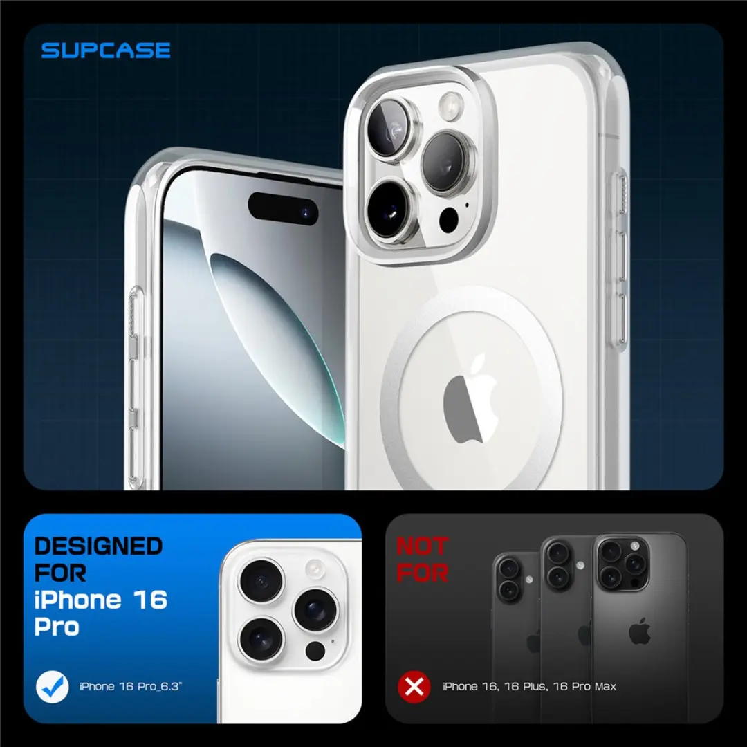 Supcase UB 12027 iPhone 16 Pro Hoesje - MagSafe - Transparant