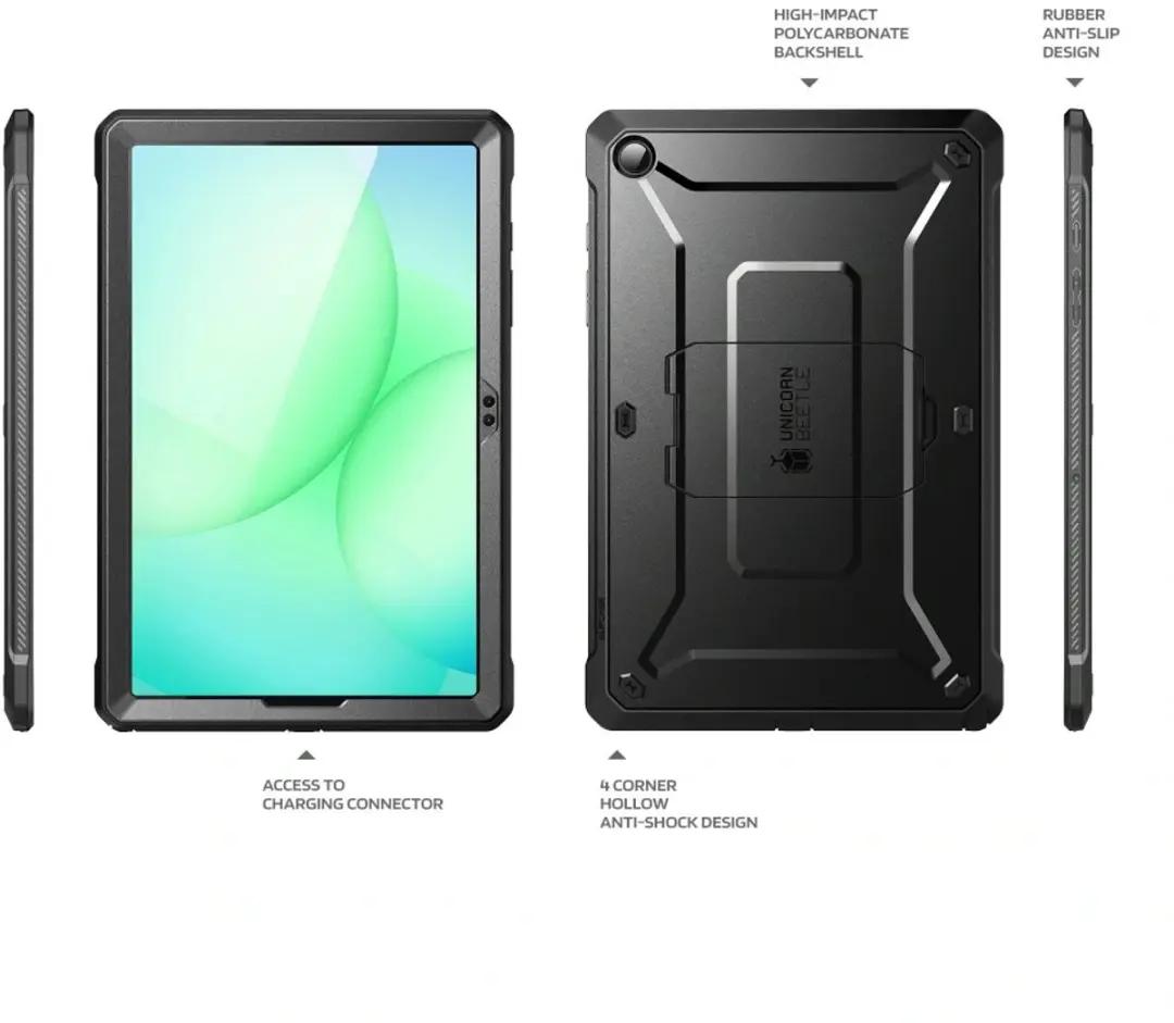 Supcase Unicorn Beetle Pro Hoes Samsung Galaxy Tab A11 Plus - Zwart
