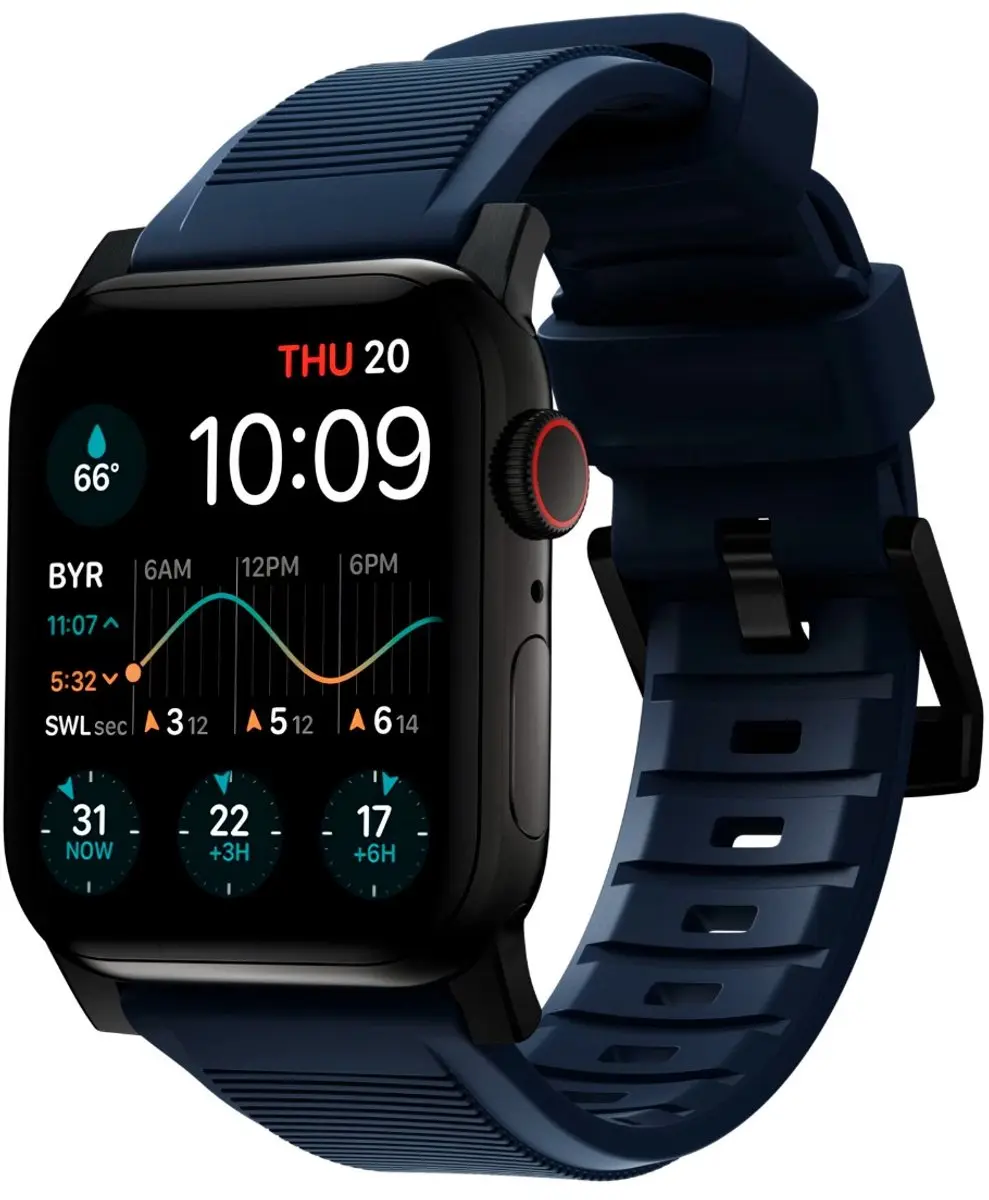 NOMAD Rugged Band Apple Watch 45/49 - Blauw