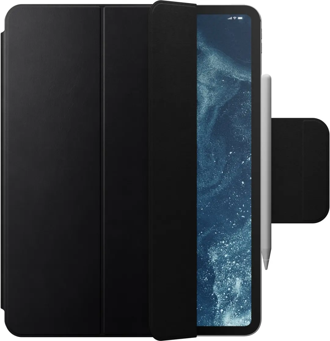 NOMAD Lederen Folio Hoesje iPad Pro 13 (M4-M5) - Zwart