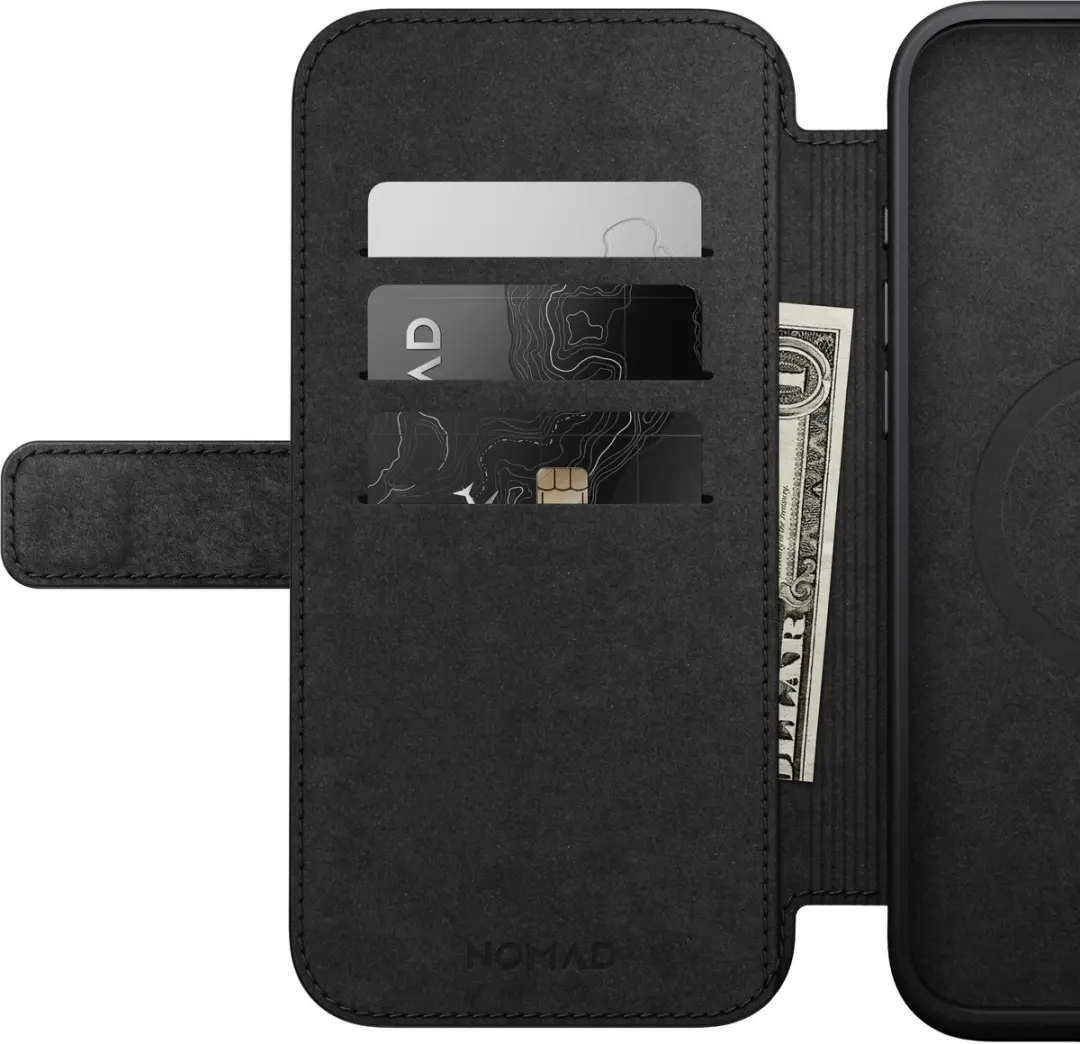 NOMAD Modern Leather Mag Folio NM01681885 - iPhone 16 Plus - 3 Pasjes - Bruin - afbeelding 4 van 6
