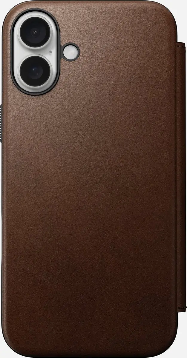 NOMAD Modern Leather Mag Folio NM01681885 - iPhone 16 Plus - 3 Pasjes - Bruin - afbeelding 2 van 6