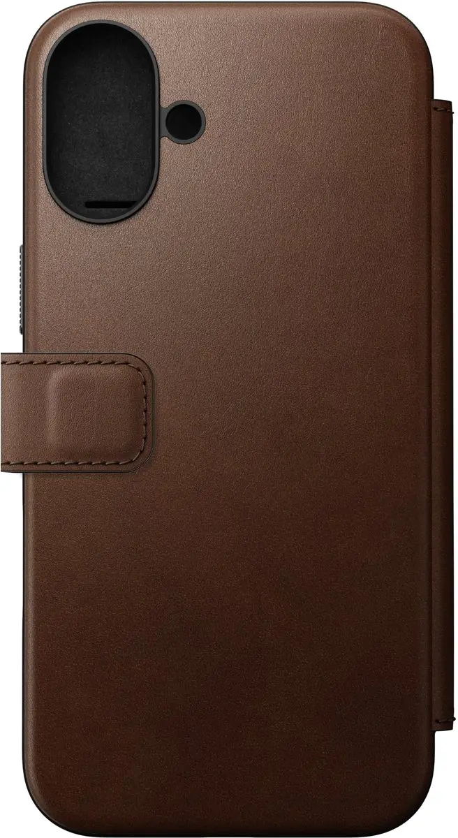 NOMAD Modern Leather Mag Folio NM01681885 - iPhone 16 Plus - 3 Pasjes - Bruin - afbeelding 6 van 6