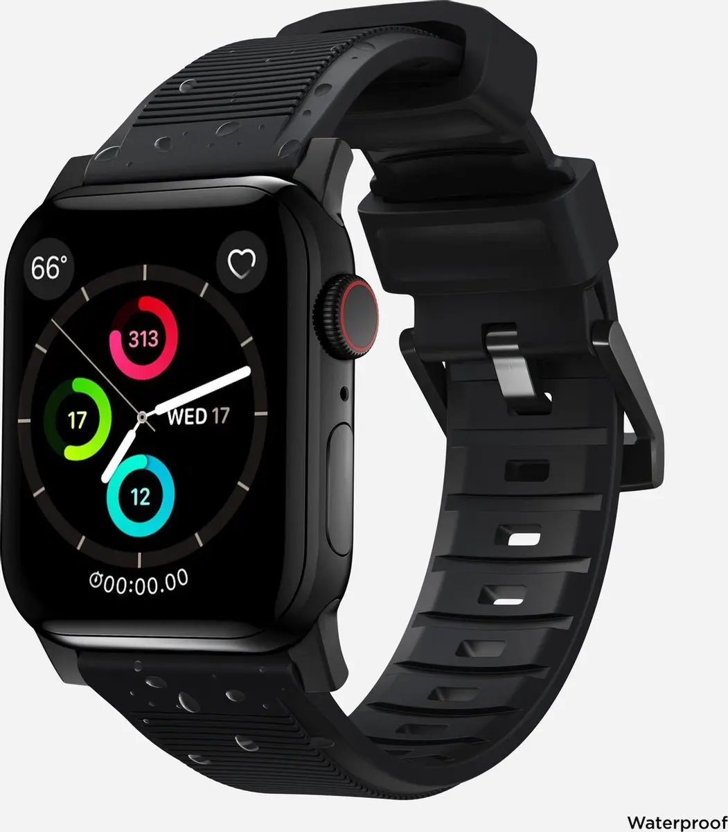 NOMAD Rugged Band Apple Watch 45/49mm - Zwart - afbeelding 6 van 6