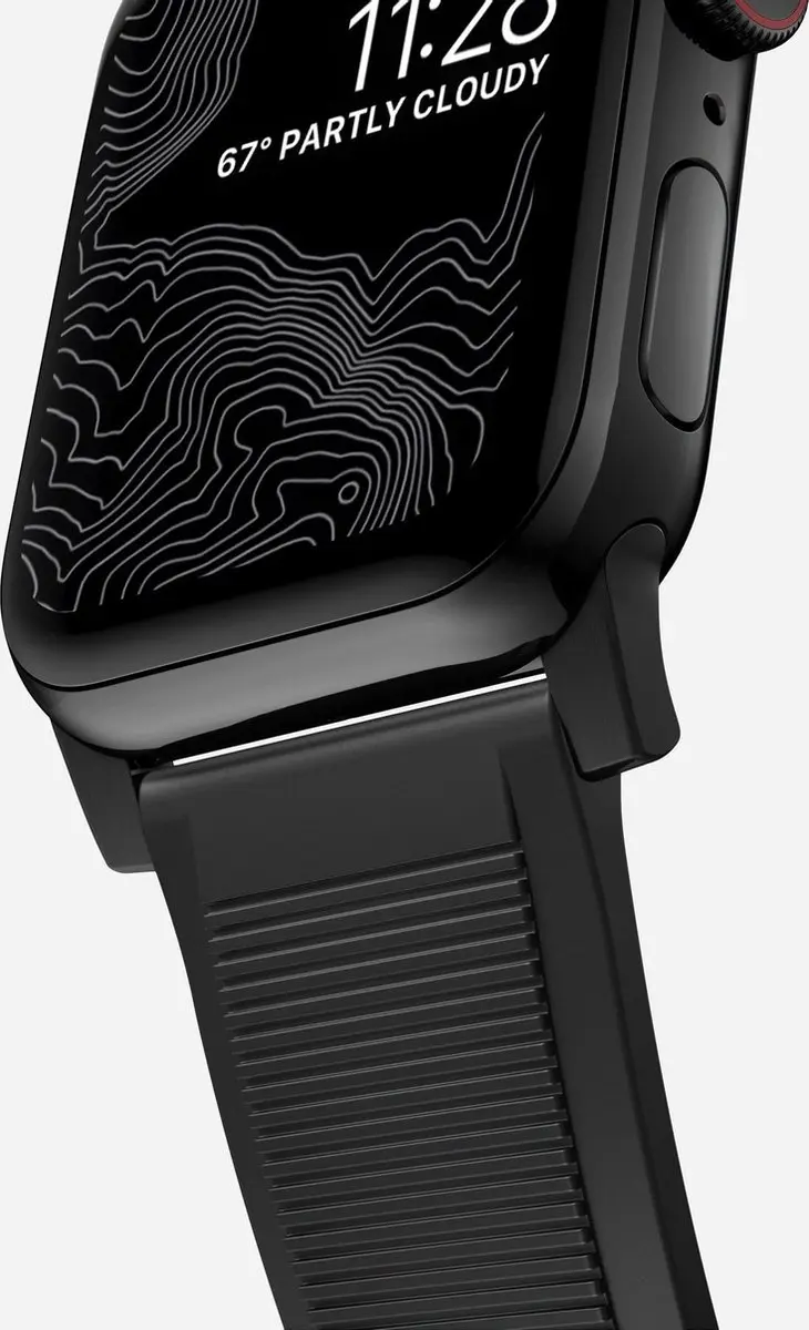 NOMAD Rugged Band Apple Watch 45/49mm - Zwart