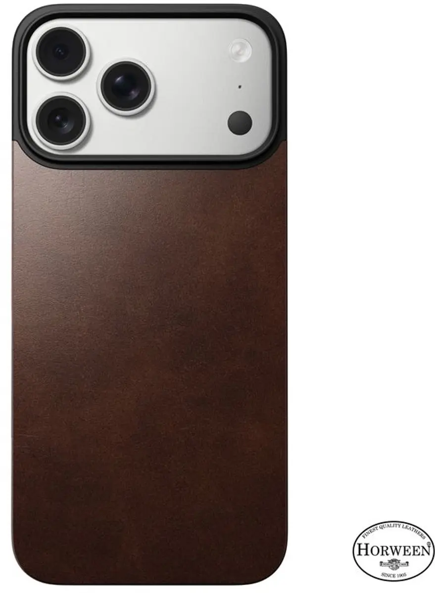 NOMAD Magnetische Horween Lederen Back iPhone 17 Pro 114625118E8E - Bruin