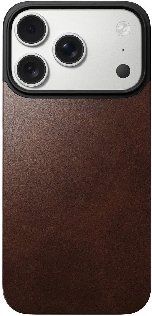 NOMAD Magnetische Horween Lederen Back iPhone 17 Pro 114625118E8E - Bruin