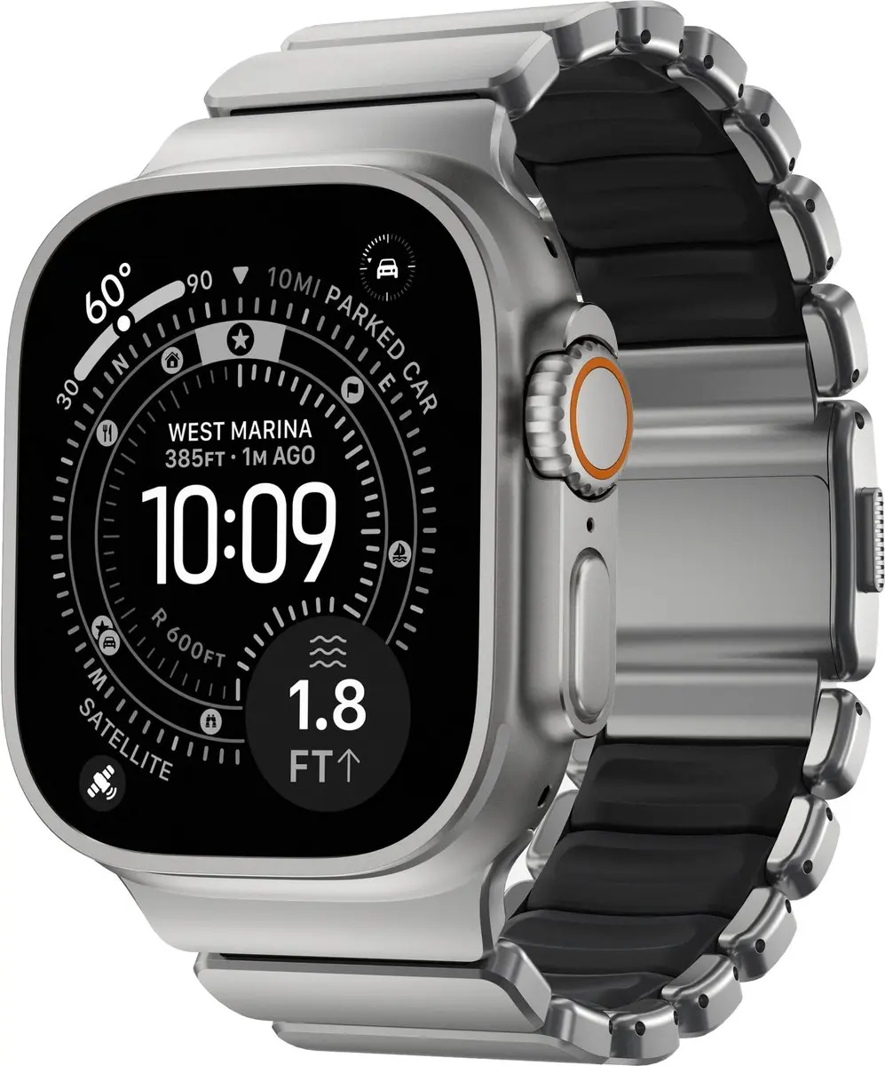 NOMAD Stratos Horlogeband Natural Hardware 45-49mm