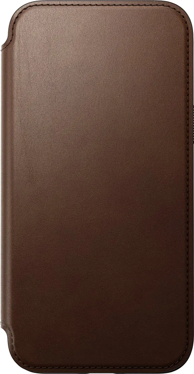 NOMAD Modern Leather Folio 114673114080 - iPhone 15 Pro Max Hoesje - 3 Pasjes - Bruin