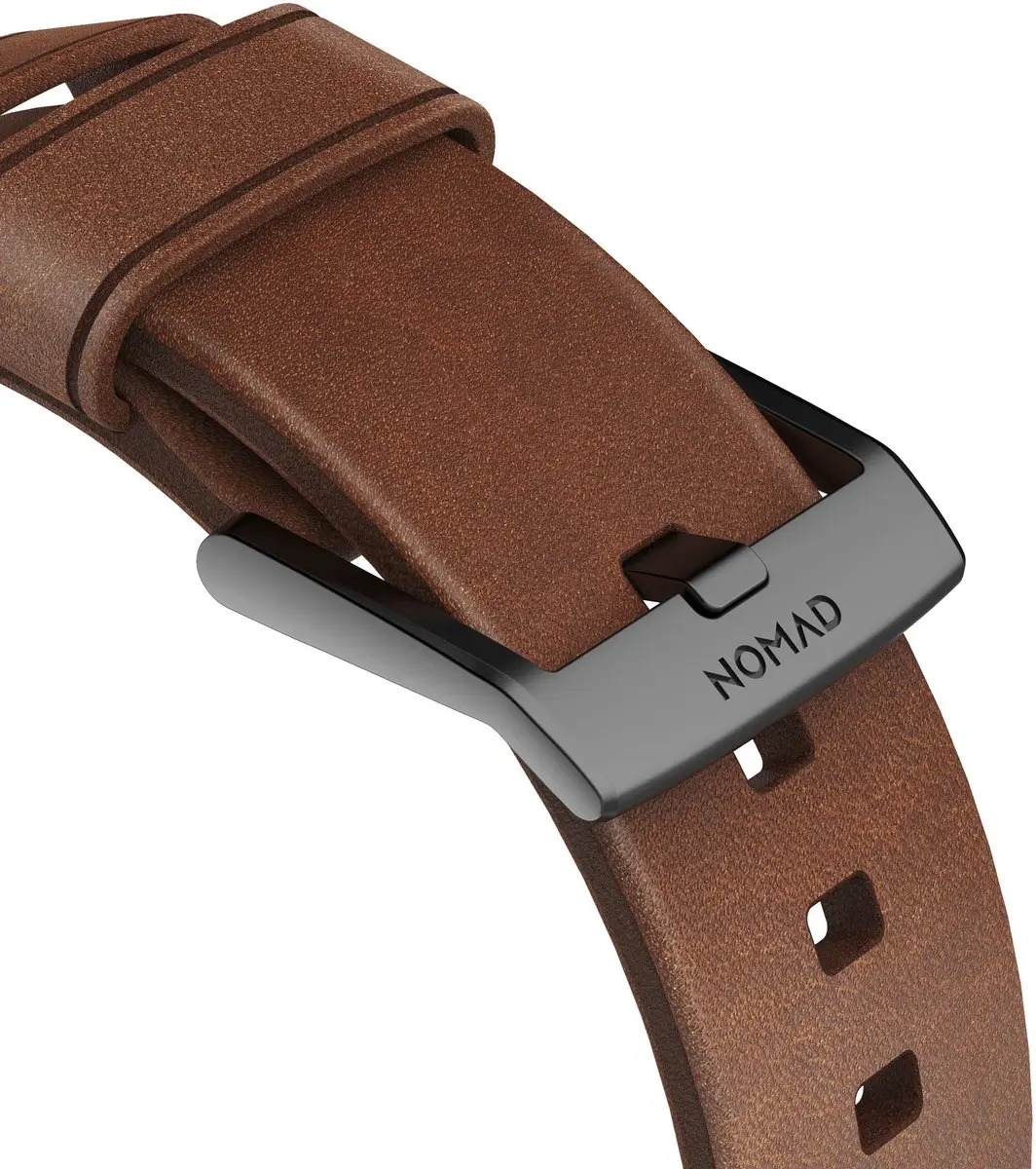NOMAD Leren Bandje Apple Watch 42/45mm - M/L - Bruin