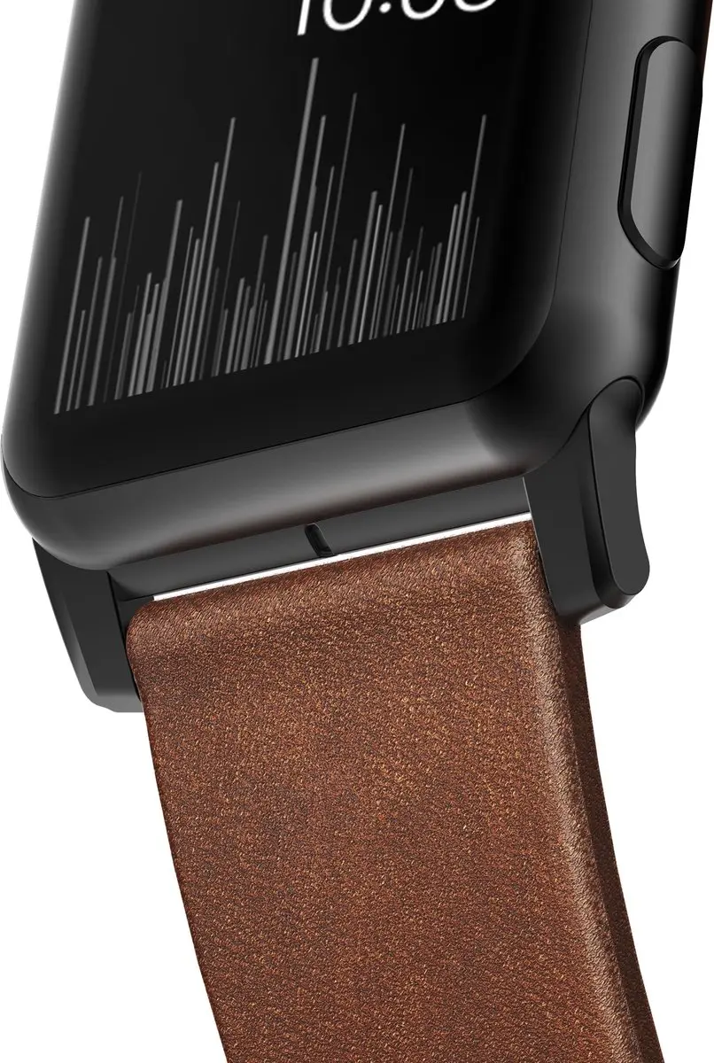 NOMAD Leren Bandje Apple Watch 42/45mm - M/L - Bruin