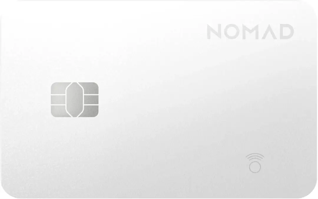 NOMAD Find My Tracking Card Pro - Wit