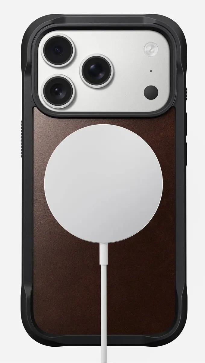 NOMAD Horween Rugged Hoesje iPhone 17 Pro 114709118E8E - Bruin