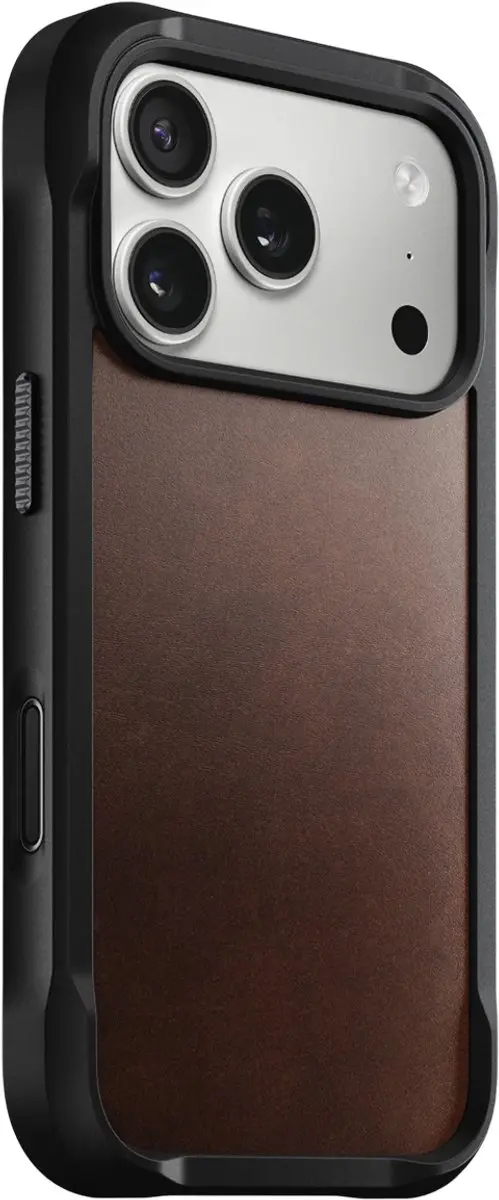 NOMAD Horween Rugged Hoesje iPhone 17 Pro 114709118E8E - Bruin